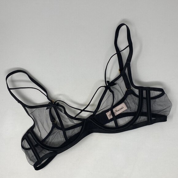 Agent Provocateur Zella Black Bra 34C NWOT - Picture 6 of 10